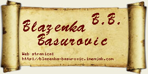 Blaženka Basurović vizit kartica